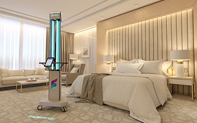 Safeology™ UVC Disinfecting Tower Makes Hotels Safe image